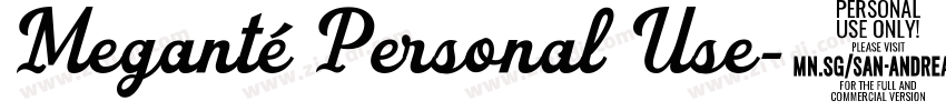 Meganté Personal Use字体转换